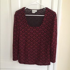 🎈Fashion Bug Red / Black Blouse Size XL